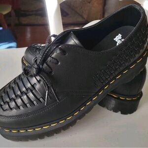 Dr. Martens 1461 Bex Woven Oxfords Shoes Mens 8 Black